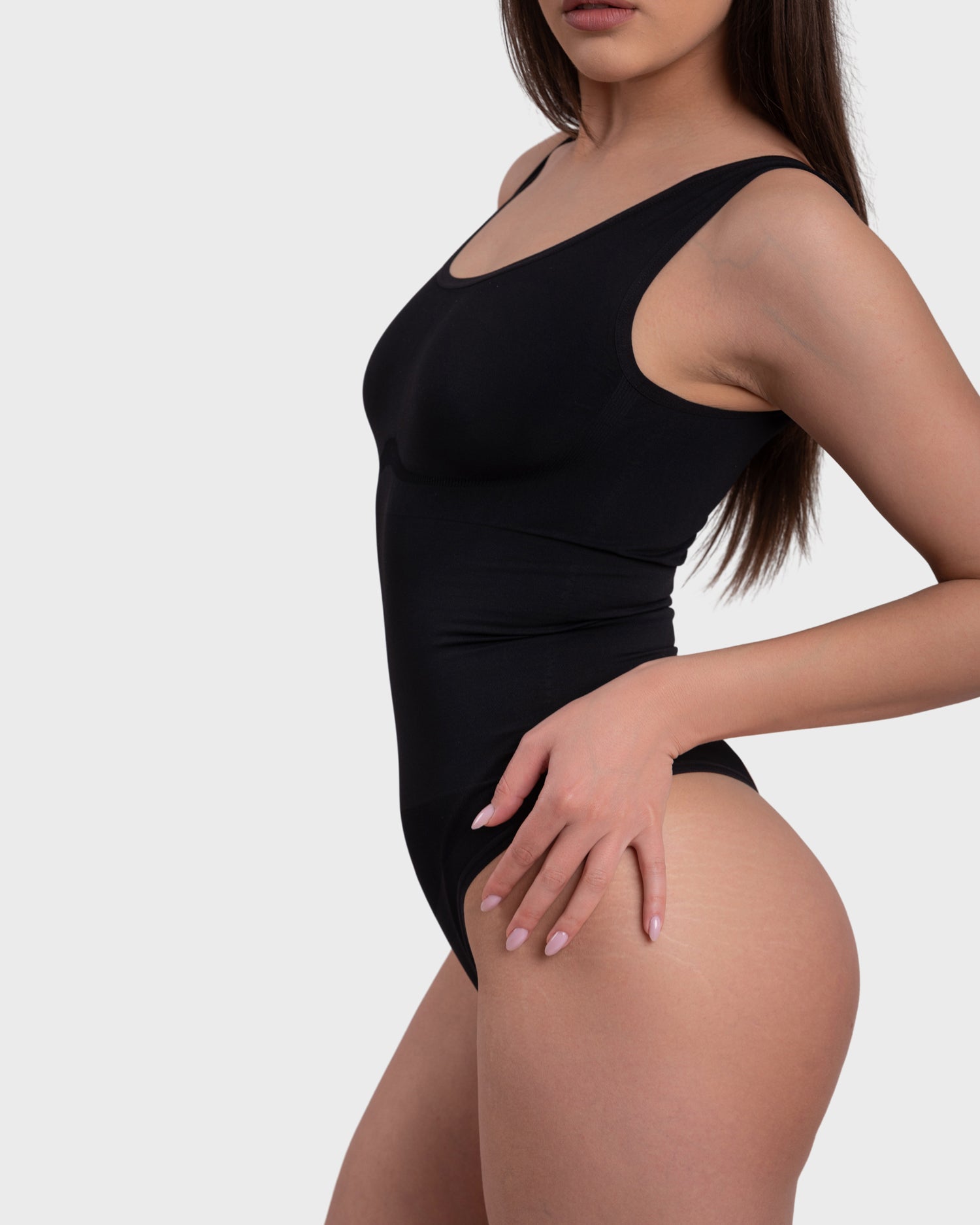 Essential Scoop Neck Bodysuit - Black