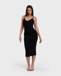 Ultimate Sculpt Midi Dress - Black