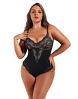 Mariella Lace Shaping Bodysuit - Black